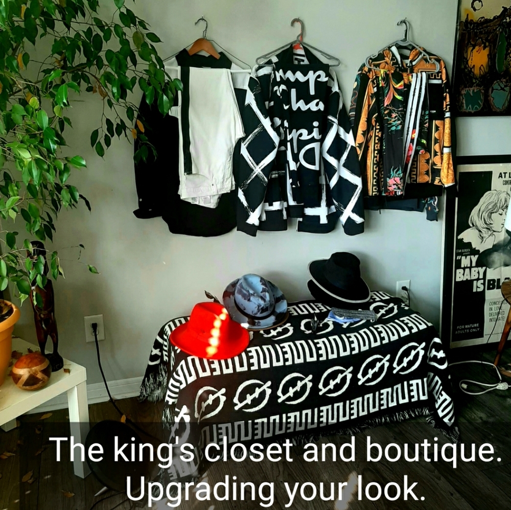 men's clothes and hats